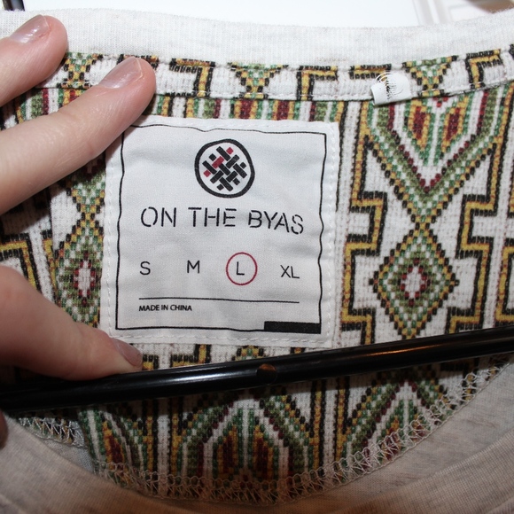 Tan Aztec Pocket Tee - Picture 2 of 4